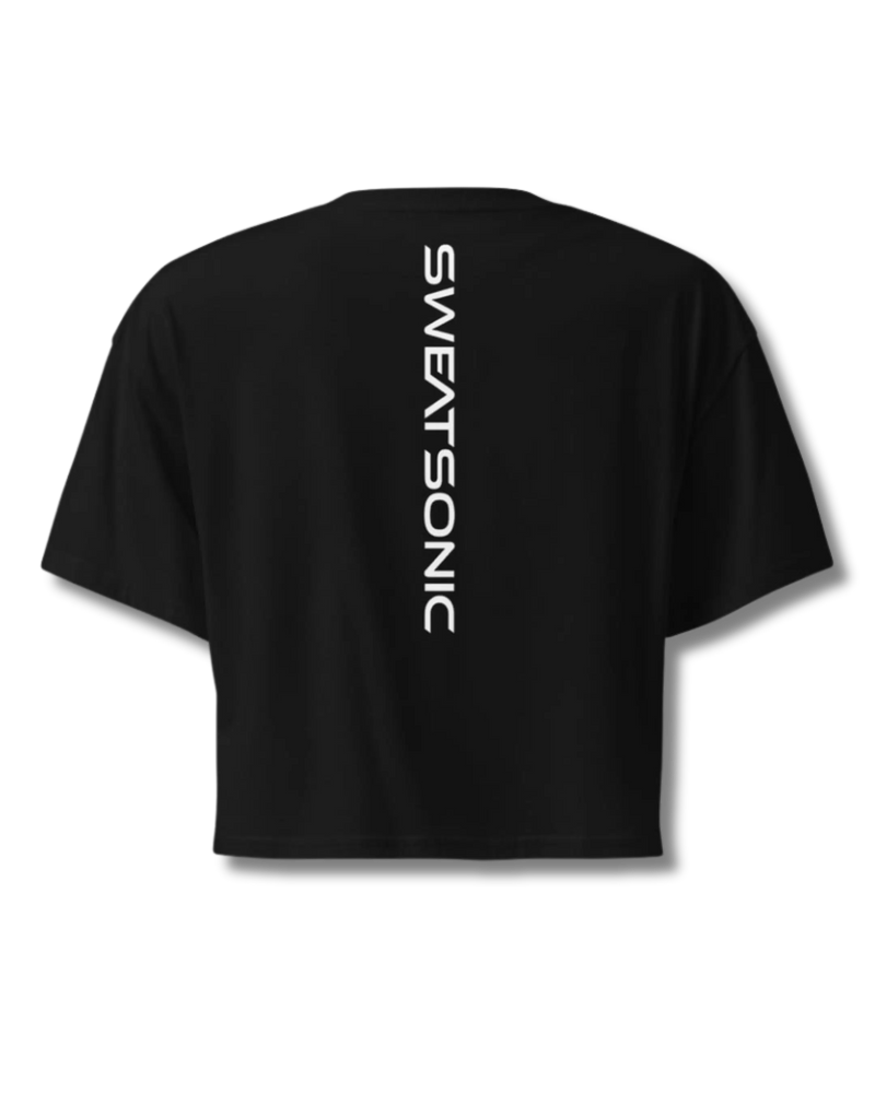 Women’s black crop top